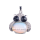 Charm Jewelry 925 Sterling Silver Cabochon Alloy Owl Pendant Necklace Opalite Stone Pendulum